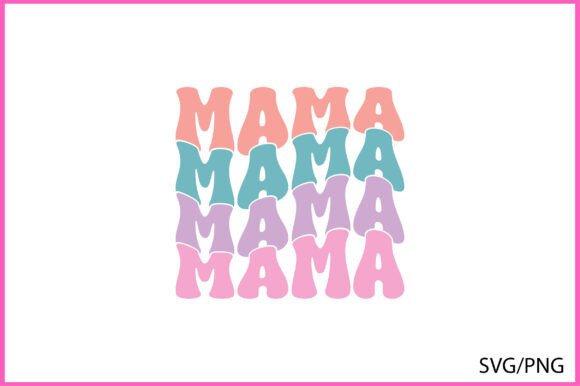 About Mama Retro T-shirt Design: Graphics for T-Shirt Designs