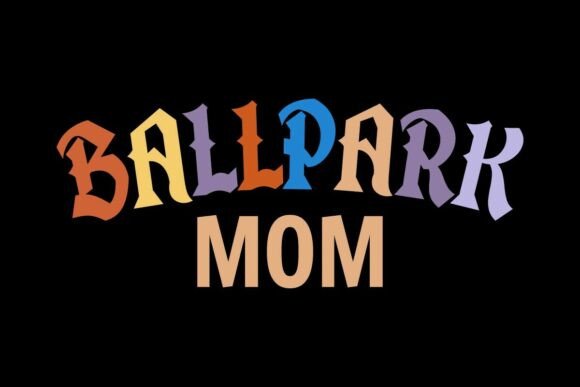 Ballpark Mom Game Day Vibes: Graphics for T-Shirt Designs