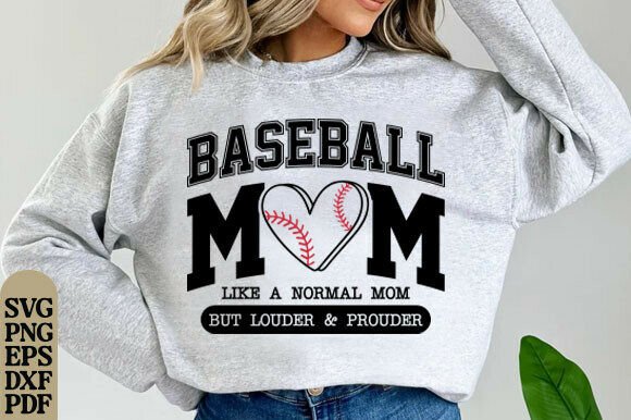 Baseball Mom SVG: Premium Graphics for T-Shirt Designs