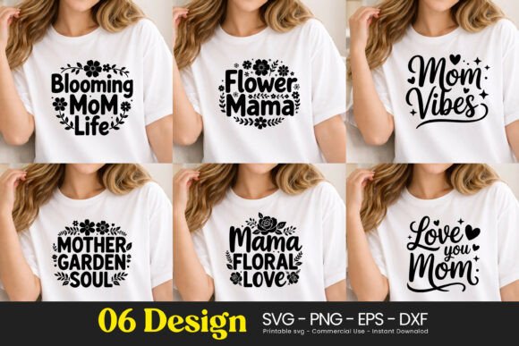 Blooming Mom Graphics: Fresh Illustrations for Blogs