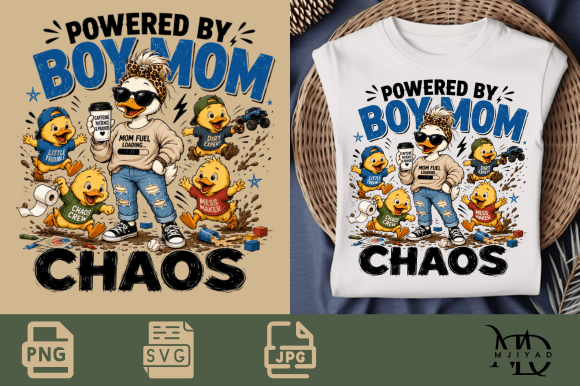 Boy Mom Chaos Graphics: A T-Shirt Designs Review