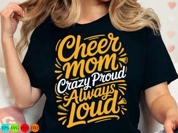 Cheer Mom SVG: Bold Graphics for T-Shirt Designs