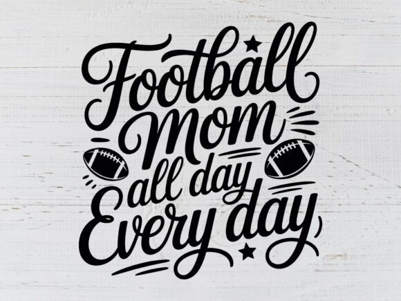 Football Mom SVG: Graphics for T-Shirt Designs
