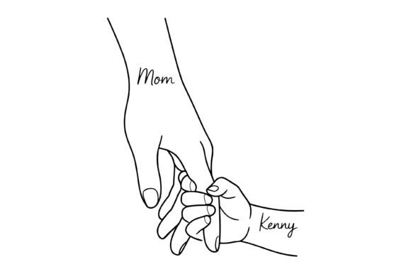 Mom and Child SVG: Graphics for T-Shirt Designs & Blogs