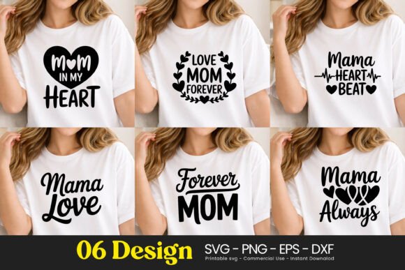 Mom Heart Love Quotes: Graphics & Illustrations