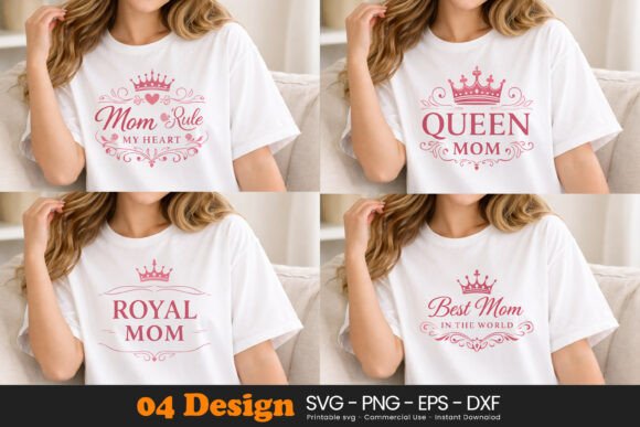 Mom Life Love Quotes SVG Mommy: Graphics & Illustrations