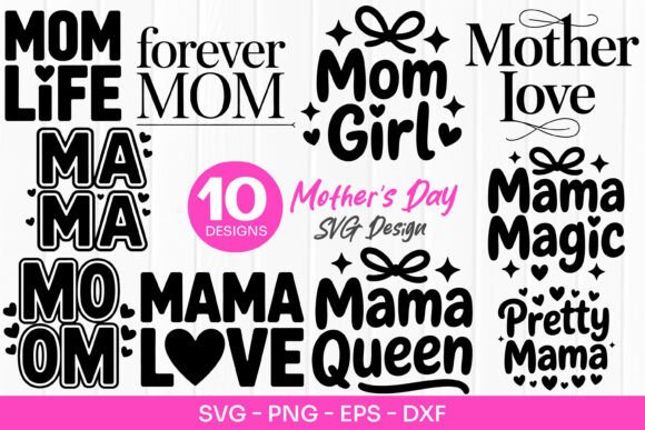 Mom Life Quotes: Graphics & Illustrations for Branding