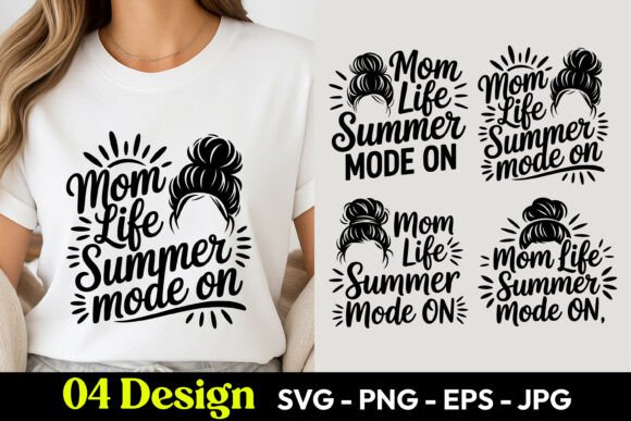 Mom Life Summer Mode: Graphics & Illustrations