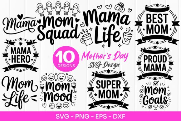 Mom Squad SVG: Graphics & Illustrations Review