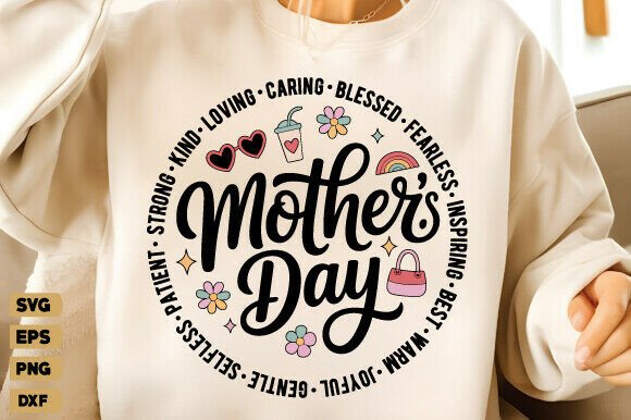 Mothers Day SVG & Mama T-Shirt Designs for Graphics