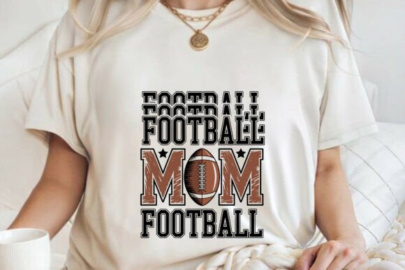 Retro Football Mom SVG: Graphics for T-Shirt Designs