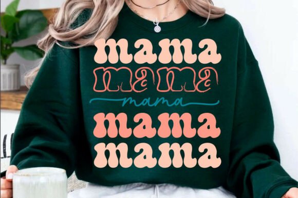 Retro Mama SVG: Graphics for T-Shirt Designs