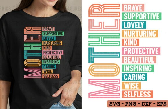 Retro Mother SVG: Graphics for T-Shirt Designs