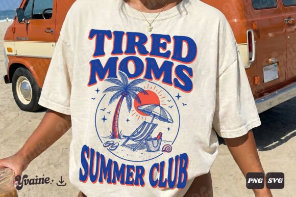 Tired Moms Summer Club: Bold Graphics & Illustrations
